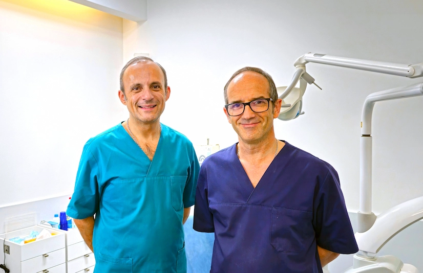 Dentistas João Aidos e Pedro Oliveira, fundadores da Medifides.